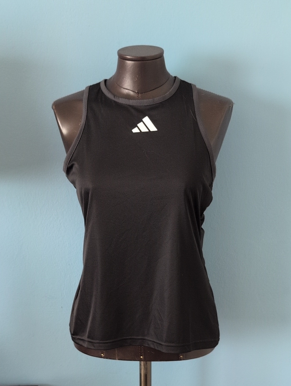 adidas Black Racerback Tank Top NWT